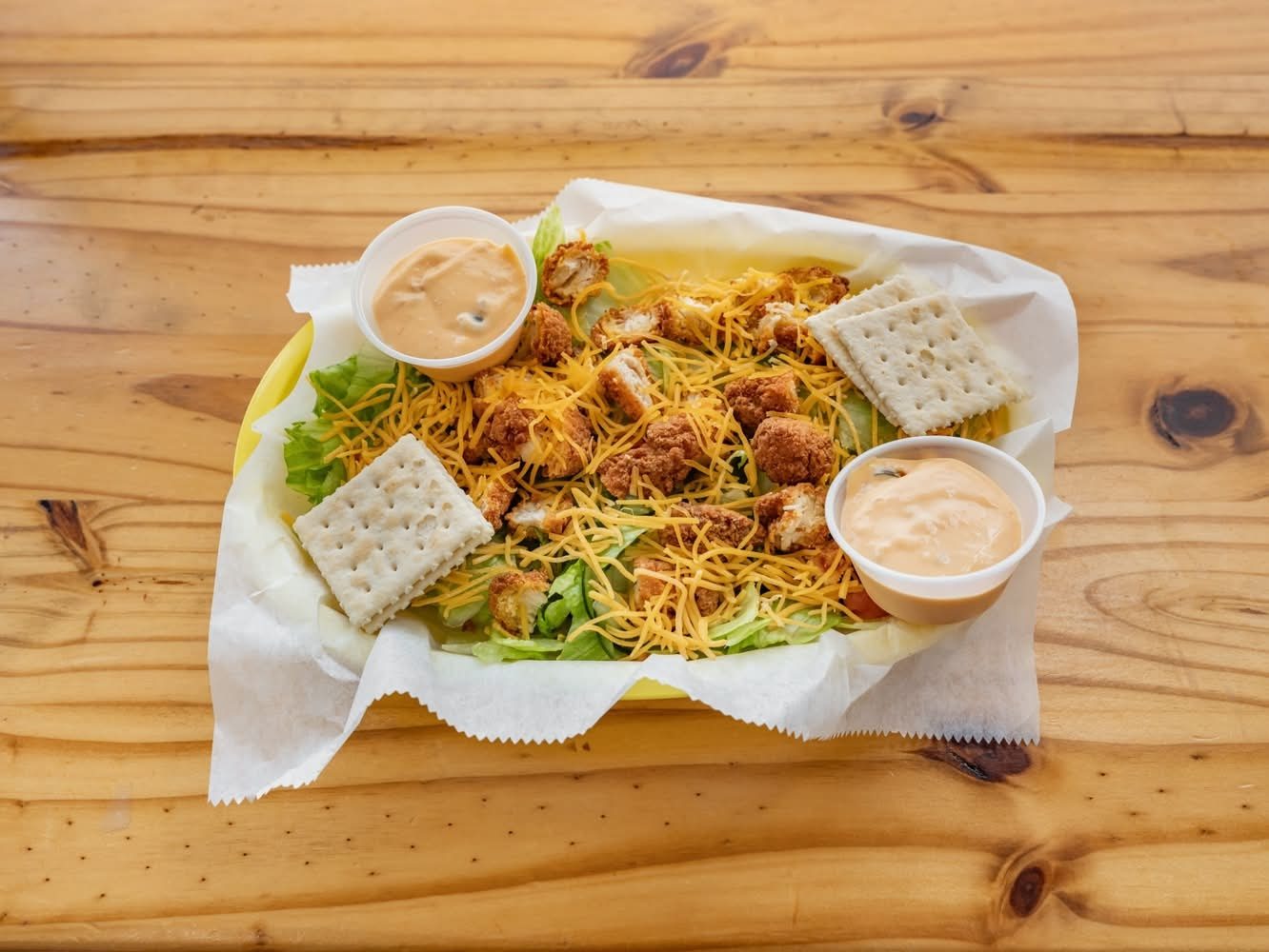 Fried Chicken Salad.
